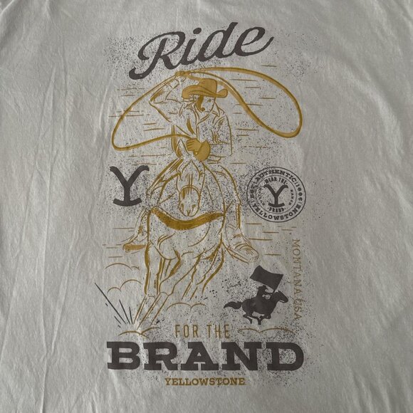 Yellowstone Ride for the Brand Cowboy Graphic T-shirt. - Picture 2 of 6